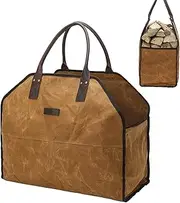 Firewood Log Carrier - Wood Tote Carrying Bag with Handles | Heavy Duty Log Carrier for Firewood | Canvas Firewood Storage | Heavy Duty Multi Functional Log Carrying Pouch
