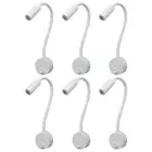 6PCS 3W Bookcase Lights Minimalist Table Lamp Gooseneck Reading4751