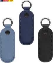 3PCS Leather U Disk Pouch Key Ring Holder USB Flash Drive Storage Bag Pen Drive