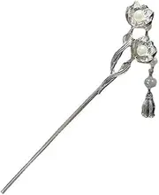 2pc Ginkgo Hairpin Metal Qipao Hairpin Headdress Temperament Hanfu Hairpin