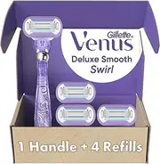 Gillette Venus Extra Smooth Swirl Women's Razor - 1 Handle + 4 Refills