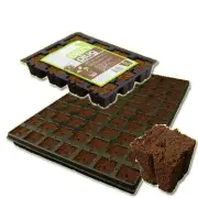 3x EAZY PLUG "N" GROW PLUG SEEDLING CUTTING TRAY HYDROPONIC 12 CELLS COCO COIR