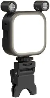 Mini Clip-on Mobile Phone Fill Light LED Light Selfie Live Video Light 2500K-9000K with Microphone Fill Lamp