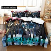 a4165 Bed Sheets New Psycho Pass Bedding Set Bed Set Adult Kid Bedroom Duvet cover Setsparure de lit Bed3-Piece Bedding Set (1 Duvet Cover + 2 Pillo