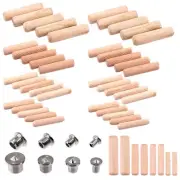 508Pcs 1/4" 5/16" 3/8" 1/2" Fluted Wood Dowel Pins with Dowel Pins Center Poi...