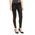 BLANKNYC Track Stripe Faux Leather Pants, Light My Fire, 24