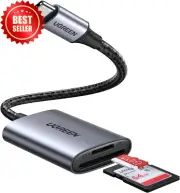 USB C SD Card Reader – Type-C Adapter for SD/TF Cards, iPhone 16/15, MacBook