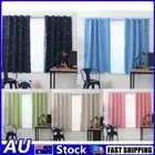 Full Blackout Shading Stars Bedroom Balcony Curtains Hook Grommet Purdah