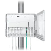 Ubiquiti UISP Box, Outdoor Box for UISP-R & UISP-S, Pole /Wall-Mountablke, IPX6-Rated Water Resistance, Power TransPort Cable Required, Incl 2Yr Warr