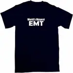 WORLDS OKAYEST EMT EMERGENCY MEDICAL TECHNICIAN 男式 T 恤男式 T 恤