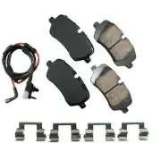 Akebono Brake EUR1692, Set of 4 Ceramic Brake Pads Rear Land Rover Fits 13-18 Di (for: Land Rover)