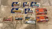 Lot of 10 Toy Trucks Peterbilt Mack Autolite Semi Shell Gillette Yuengling Beer