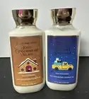 2 Bath & Body Works Lotion Jolly Gingerbread Village & Frosted Coconut Snowball