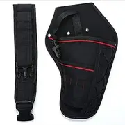 Waist Pockets Electrician Tool Bag Oganizer Carrying Tools Bag for Electric Drill Bag Impact Wrench Tool Bag Easy to Carry Organizer