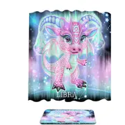 Cute Girly Libra Lil Dragon Shower Curtain