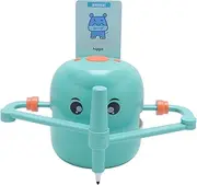 Smart Drawing Robot, Interactive Educational Toy for Kids with 100 Drawing Cards 2 Pens Enhances Creativity Hand Eye Coordination Writing Skills for Ages 5 and Up (Light Green)