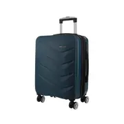 Pierre Cardin Durable Hard Shell 4 Wheel Suitcase - Large Teal Expandable