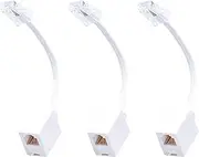 tunghey 3Pack RJ45 to RJ11 Converter Adapter, Telephone RJ11 6P4C Female to RJ45 Ethernet 8P8C Male Cable Cord