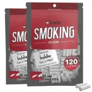 Slim Long Size Nicofree Smoking Filter (240 Filters) - Pack of 2 Free Shipping