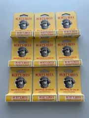 9 Tubes Burt's Bees Beeswax Lip Balm 0.15 oz each