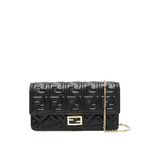 [Fendi] Fendi Baguette Wallet-on-chain ONE SIZE BLACK