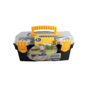 Just Like Home Workshop Construction Toys Tough Construction Tool Box 25 Pieces 59451