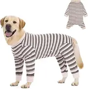 KONLETJ Dog Recovery Suit After Surgery, Pet Abdominal Wounds Post Surgical Shirt for Dogs Cats, Puppy Spay Neuter Prevent Licking Onesie Alternative Bandages E-Collar & Cone ﻿