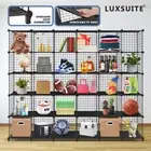 30 Cube DIY Wire Storage Shelves Cabinet Closet Shelf Toys Clothes Display Rack