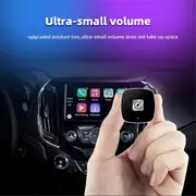CarPlay Android Auto Adapter Wired to Wireless for Black