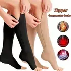 Zipper Compression Socks Support Graduated Stockings 20-30mmHg for Men Women AU