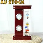 Galileo Thermometer with Quartz Clock Analog Barometer&Hygrometer Station