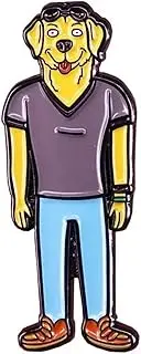 [Pinstant] Mr. Peanutbutter Peanut Butter Bojack Horseman Yellow Labrador Retriever Dog Lab Animated Comedy TV Show Will Arnett 1.5" Enamel Pin Badge, 1.5 Inches, Enamel, enamel
