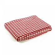 RANS Gingham Checked Red Tablecloth