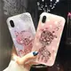 iphone手機殼卡通貓iPhoneXSMAX手機殼蘋果7/8plus流沙軟膠XR全包保護套6s潮