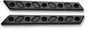 Joker Machine Black Pair Techno Saddlebag Latch Inserts For 14-20 Harley Touring