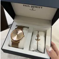 在飛比找蝦皮購物優惠-二手｜Paul Hewitt 船錨⚓️金色手錶禮盒