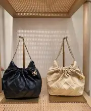 TORY BURCH FLEMING Mini HOBO Convertible Shoulder Bag Black