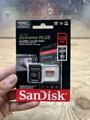 SanDisk Extreme PLUS 128GB microSD NEW SEALED IN PACKAGE