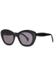 Alaïa Oval-frame Sunglasses - Black One Size