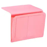 11" Felt Bedside Organizer Bed Hanging Caddy 5 Pockets Hanging Bag Pink