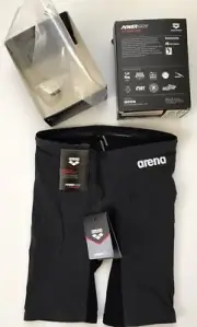 NWT Arena Men's 30 Powerskin Carbon Air Jammer Tech Suit Grey Black Size 30 New