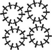 Toyvian 100pcs Barbed Connectors Irrigation Hose Connectors Kit for Drip Irrigation Systems Leakproof Fittings for Vegetable Garden Lawn Flower Pot Watering