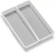 Classic Mini Utensil Tray, Soft Grip, Non-Slip Kitchen Drawer Organizer, 2 Compa