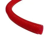 Kable Kontrol Colored Split Wire Loom Tubing 1/2” Inch 10 Ft Long - Red Wi