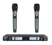 BRAND NEW 200 CHANNELS PRO UHF DUAL WIRELESS MICROPHONE_ KU2900 WIRELESS