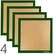 4 X Ultra Silicone 11" X 11" Non-Stick Fruit Leather Dehydrator Sheet: Compatible With Excalibur 4 Tray 2400 Drying Mat Liner