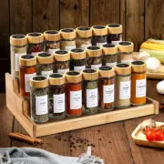 3 Tier Kitchen Storage Spice Organizer Seasoning Bottle Storage Rack Shelf Spice