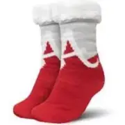 FOCO NCAA Licensed Alabama Crimson Tide Color Block Footy Slippers Non-Slip
