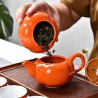 在飛比找ETMall東森購物網優惠-現貨柿柿如意陶瓷茶具可印logo德化茶葉罐套裝禮盒