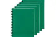 5 Pack Spirax 511 Notebook Spiral Bound Hard Cover 200 Page 225x175mm Green
